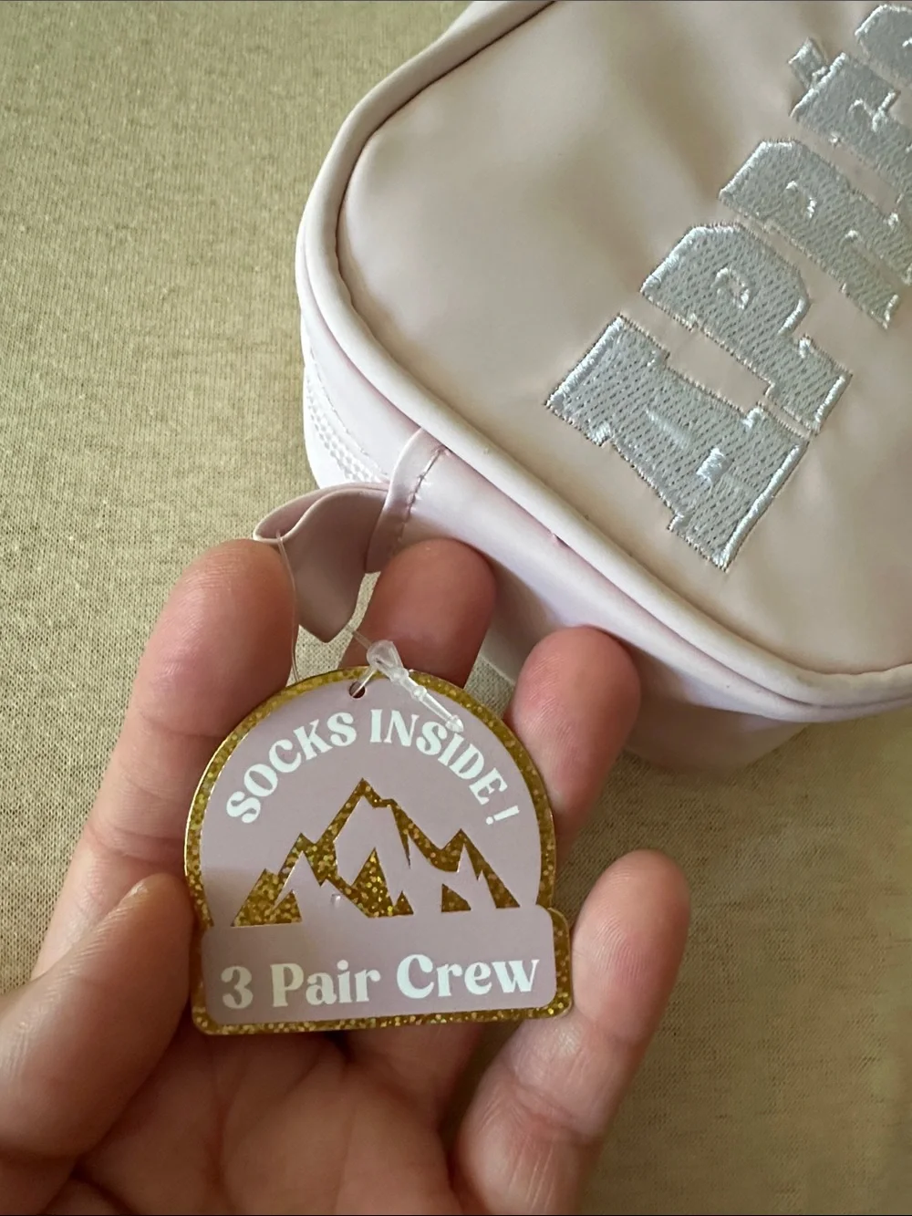 Après-Ski 3-Pack Socks in a cosmetic bag